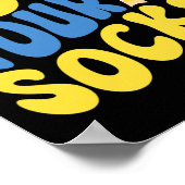 World Down Syndrom Day Rock Your Socks Groovy Poster (Ecke)