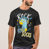 World Down Syndrom Day Rock Your Socks Kid Awaren T-Shirt (Vorderseite)