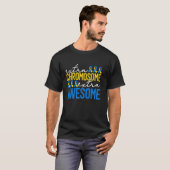 World Down Syndrom Funny Extra Chromosom Extra A T-Shirt (Vorne ganz)