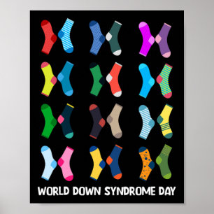 World Down-Syndrom-Tag Socken Wdsd  Poster