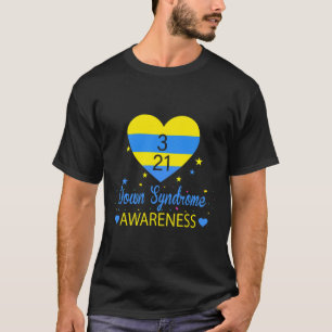 World Down Syndrome Awareness März 21 Yellow Blue T-Shirt