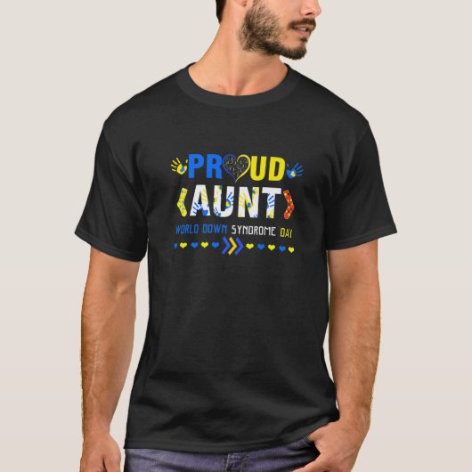 World Down Syndrome Day Aunt T - Awareness März 2 T-Shirt (Vorderseite)