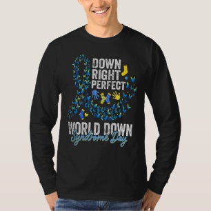 World Down Syndrome Day Awareness Blue and Yellow T-Shirt