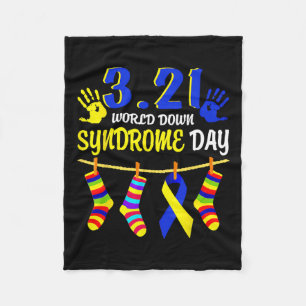 World Down Syndrome Day Awareness Socks 21 März Fleecedecke