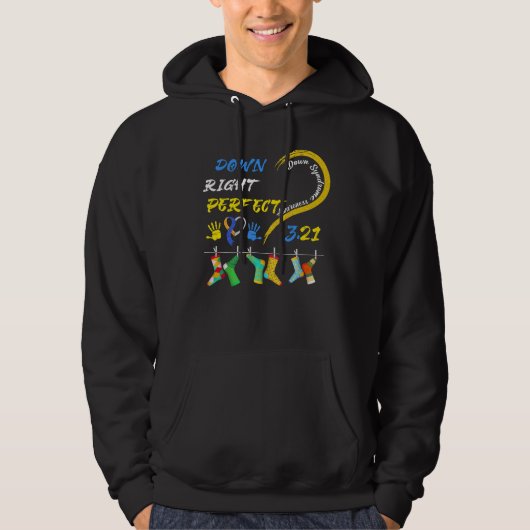 World Down Syndrome Day Awareness Socks 21 März Hoodie (Vorderseite)