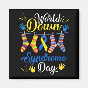 World Down Syndrome Day Awareness Socks 21 März Magnet