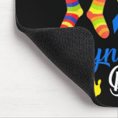 World Down Syndrome Day Awareness Socks 21 März Mousepad (Ecke)