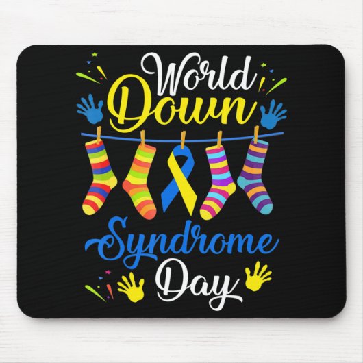 World Down Syndrome Day Awareness Socks 21 März Mousepad (Vorne)