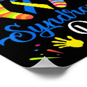 World Down Syndrome Day Awareness Socks 21 März Poster (Ecke)