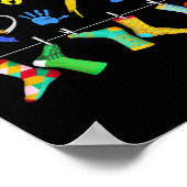 World Down Syndrome Day Awareness Socks 21 März Poster (Ecke)