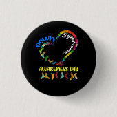 World Down Syndrome Day Awareness Socks 21 März R Button (Vorderseite)
