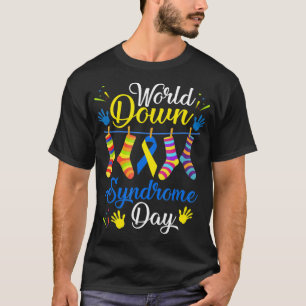 World Down Syndrome Day Awareness Socks 21 März T-Shirt