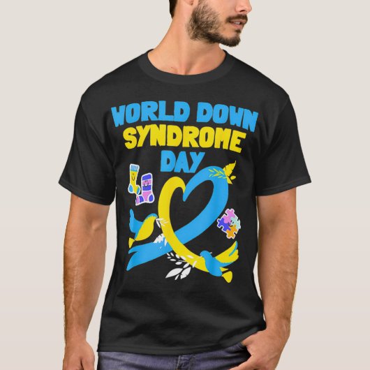 World Down Syndrome Day Awareness Socks 21 März T-Shirt (Vorderseite)