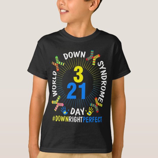 World Down Syndrome Day Awareness Socks 21 März T-Shirt (Vorderseite)