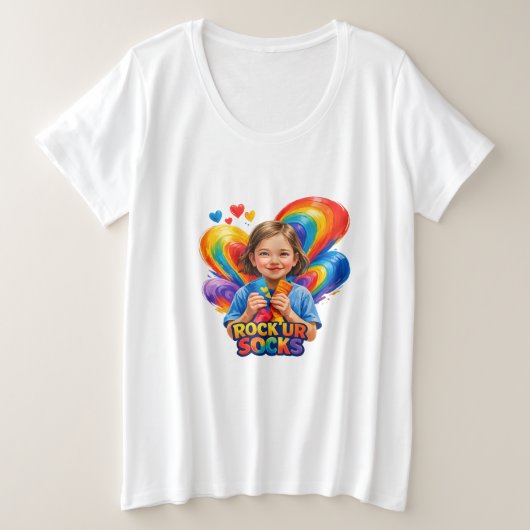 World Down Syndrome Day Große Größe T-Shirt (Design vorne)