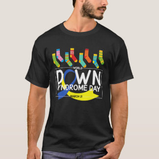 World Down Syndrome Day March 21 Blue And Yellow R T-Shirt
