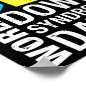 World Down Syndrome Day März 21. Poster (Ecke)