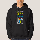 World Down Syndrome Day on Awareness März 21 Tris Hoodie (Vorderseite)