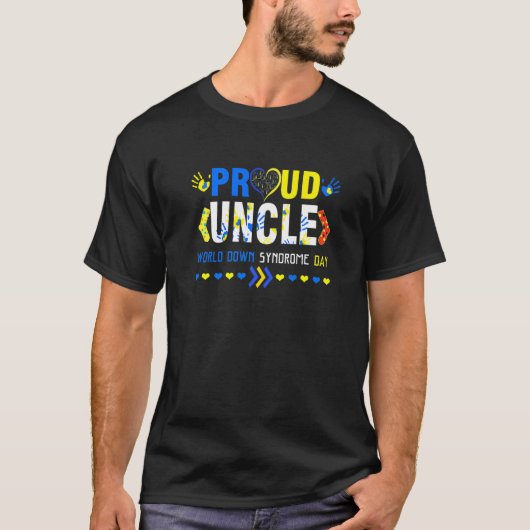 World Down Syndrome Day Oncle Awareness März 21 T-Shirt (Vorderseite)