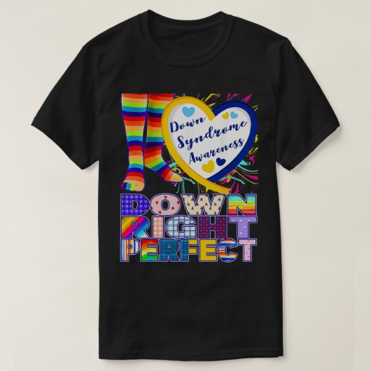 World Down Syndrome Day Rock Your Socks T21 Aware T-Shirt (Design vorne)