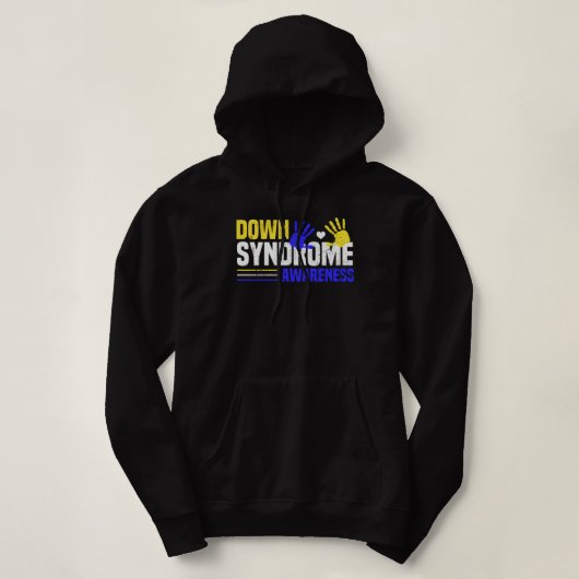 World Down Syndrome Day Socks 3-21 Trisomy 21 Supp Hoodie (Design vorne)