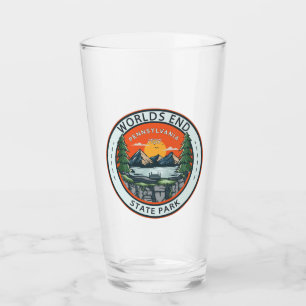 World End Staat Park Pennsylvania Abzeichen Glas