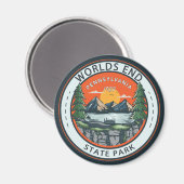 World End Staat Park Pennsylvania Abzeichen Magnet (Vorderseite/Rückseite)