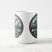 World End Staat Park Pennsylvania Retro Sunset Kaffeetasse (Mittel)