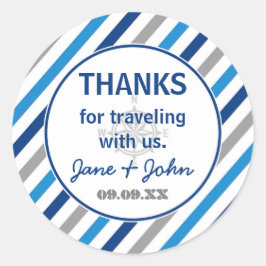 World erwartet Baby Shower Dankeschön Sticker