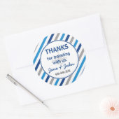 World erwartet Baby Shower Dankeschön Sticker (Umschlag)