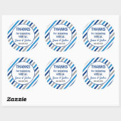 World erwartet Baby Shower Dankeschön Sticker (Blatt)