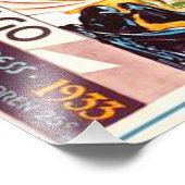 World Fair Chicago 1933 Werbeplakat Fotodruck (Ecke)