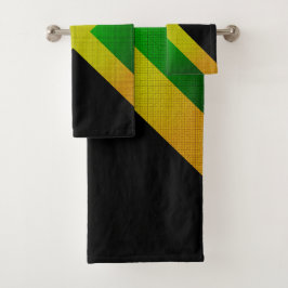 World Fastest Jamaican Man, Lady Runner Towels Badhandtuch Set