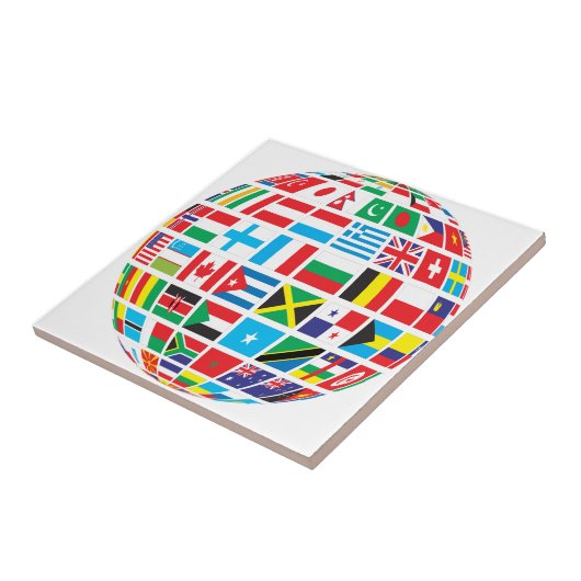 World Flags Globe Fliese (Seite)