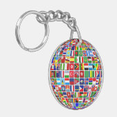 World Flags Globe, International, Schlüsselanhänger (Vorderseite links)