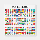 World Flags Kühlschrank Magnet (Vorne)