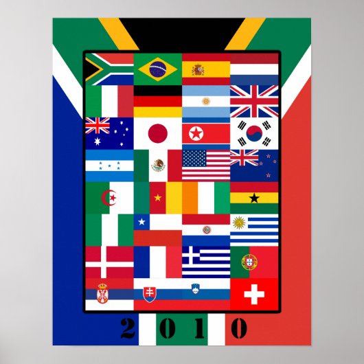 World Flags Soccer 2010 Poster (Vorne)