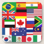 World Flags Untersetzer (Vorderseite)