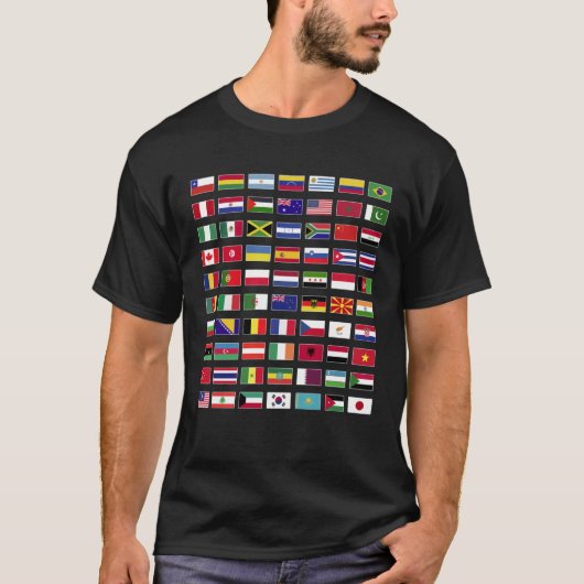 World Flags World Flags Flaggen aus den fünf Teile T-Shirt (Vorderseite)