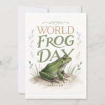 World Frog Day Watercolor Nature Art