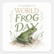 World Frog Day Watercolor Nature Art