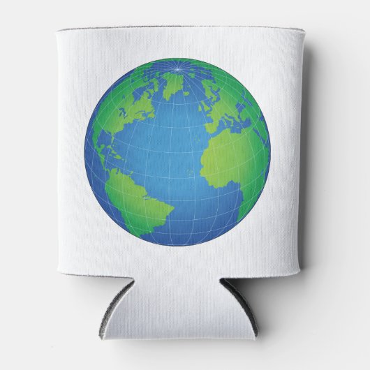 World Globe Map Dosenkühler (Vorderseite)