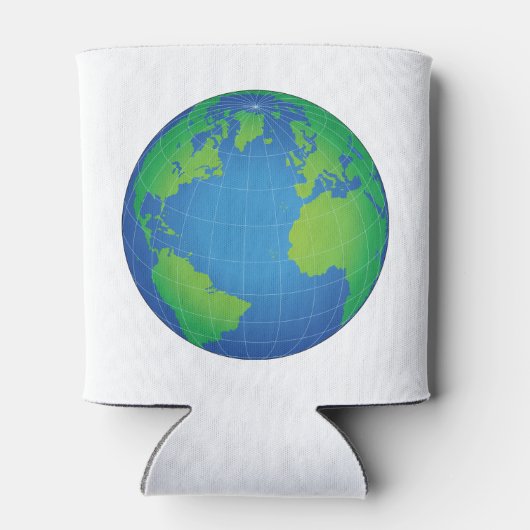 World Globe Map Dosenkühler (Rückseite)