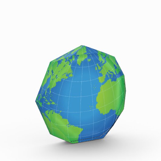 World Globe Map Fotoblock (Links)