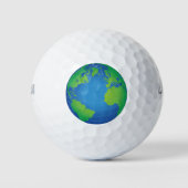 World Globe Map Golfball (Vorderseite)