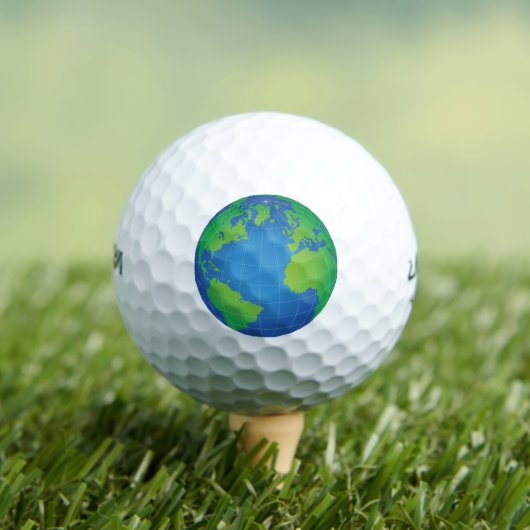 World Globe Map Golfball (Insitu T-Shirt)