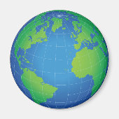 World Globe Map Magnet (Vorne)