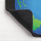 World Globe Map Starry Sky Mousepad (Ecke)