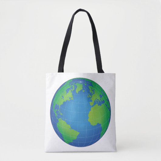 World Globe Map Tasche (Vorderseite)