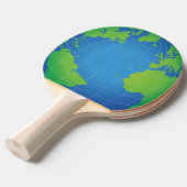 World Globe Map Tischtennis Schläger (Vorderseite)